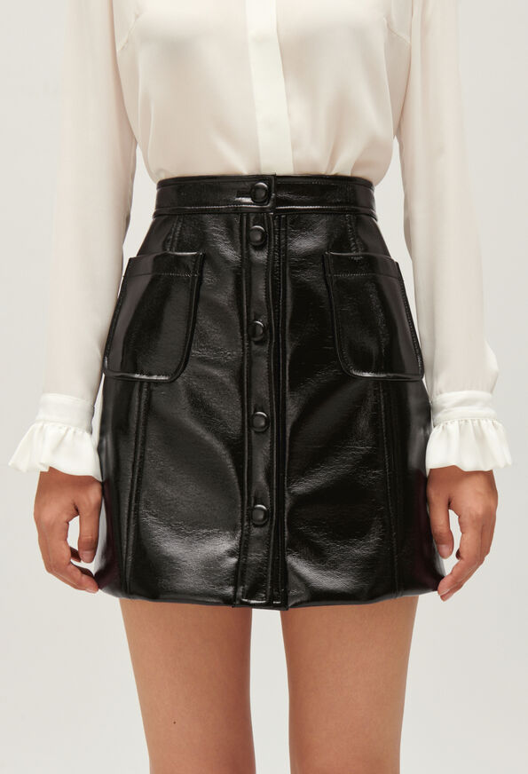 123STACY : Short Skirts color BLACK