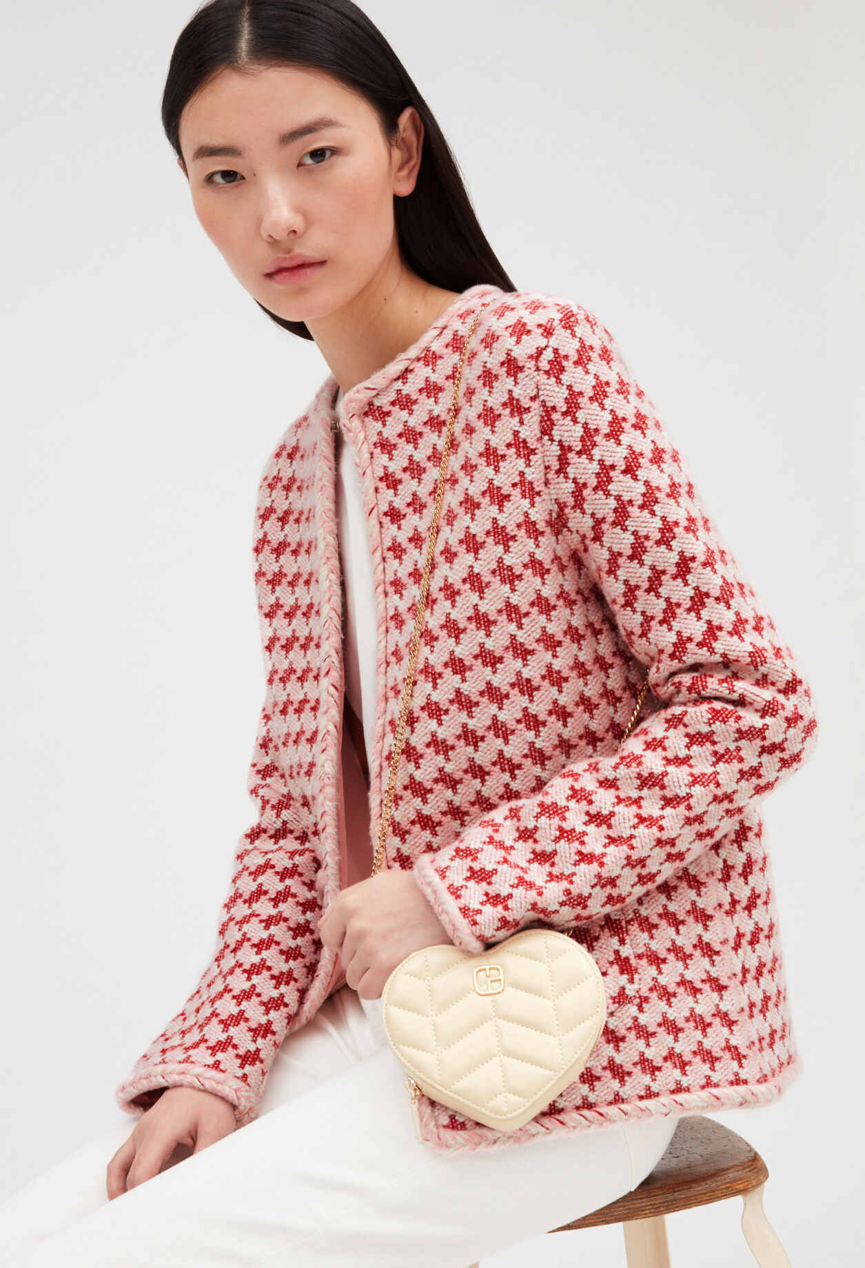 Tweed effect knitted cardigan | Claudie Pierlot