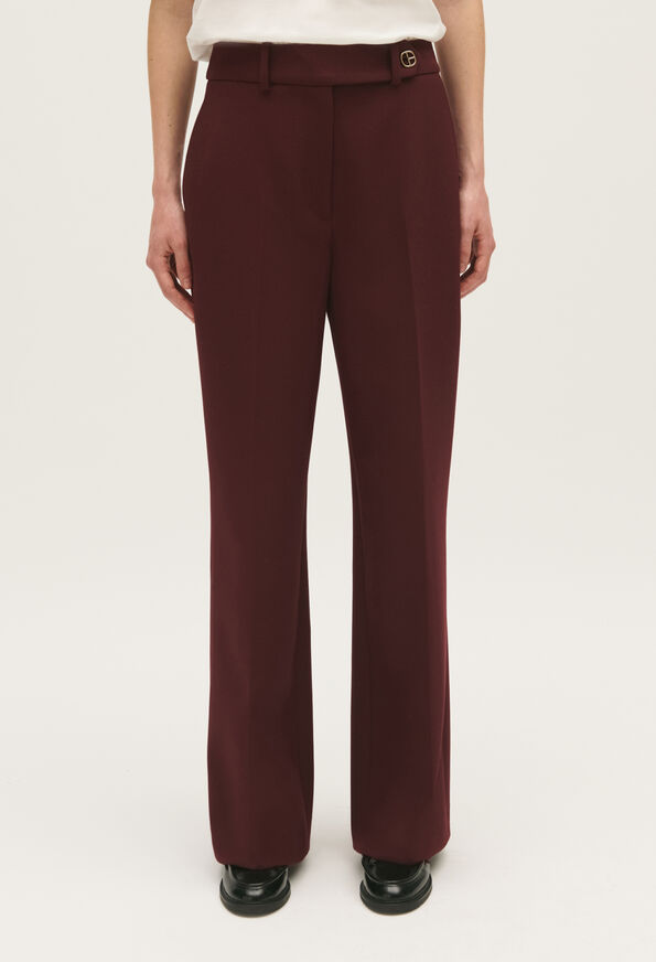 123PIXIA : Jeans and Trousers color BURGUNDY