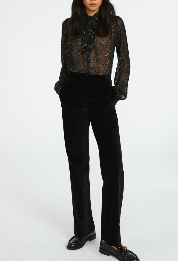 122PATEL : Jeans and Trousers color BLACK