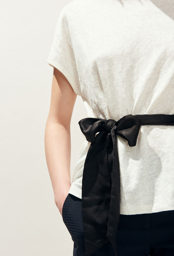 TELLINE TELLINE : Tops color Ecru
