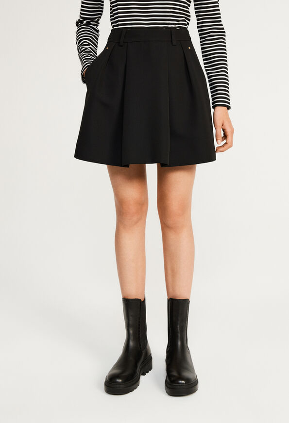 121SILVY : Short Skirts color BLACK