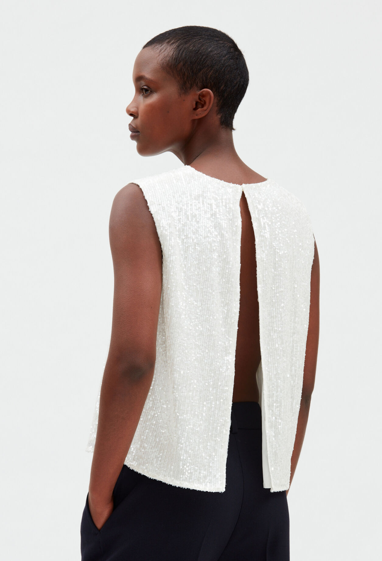 Off white sequin top online