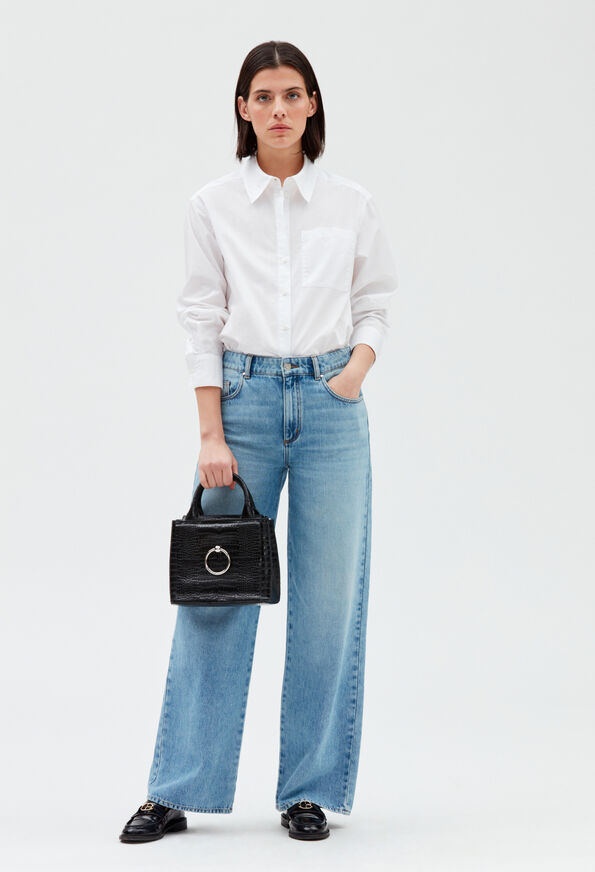 ANOUCKSMALLREPTILECROCOH19 ANOUCKSMALLREPTILECROCOH19 : Bags & Leather Goods color BLACK
