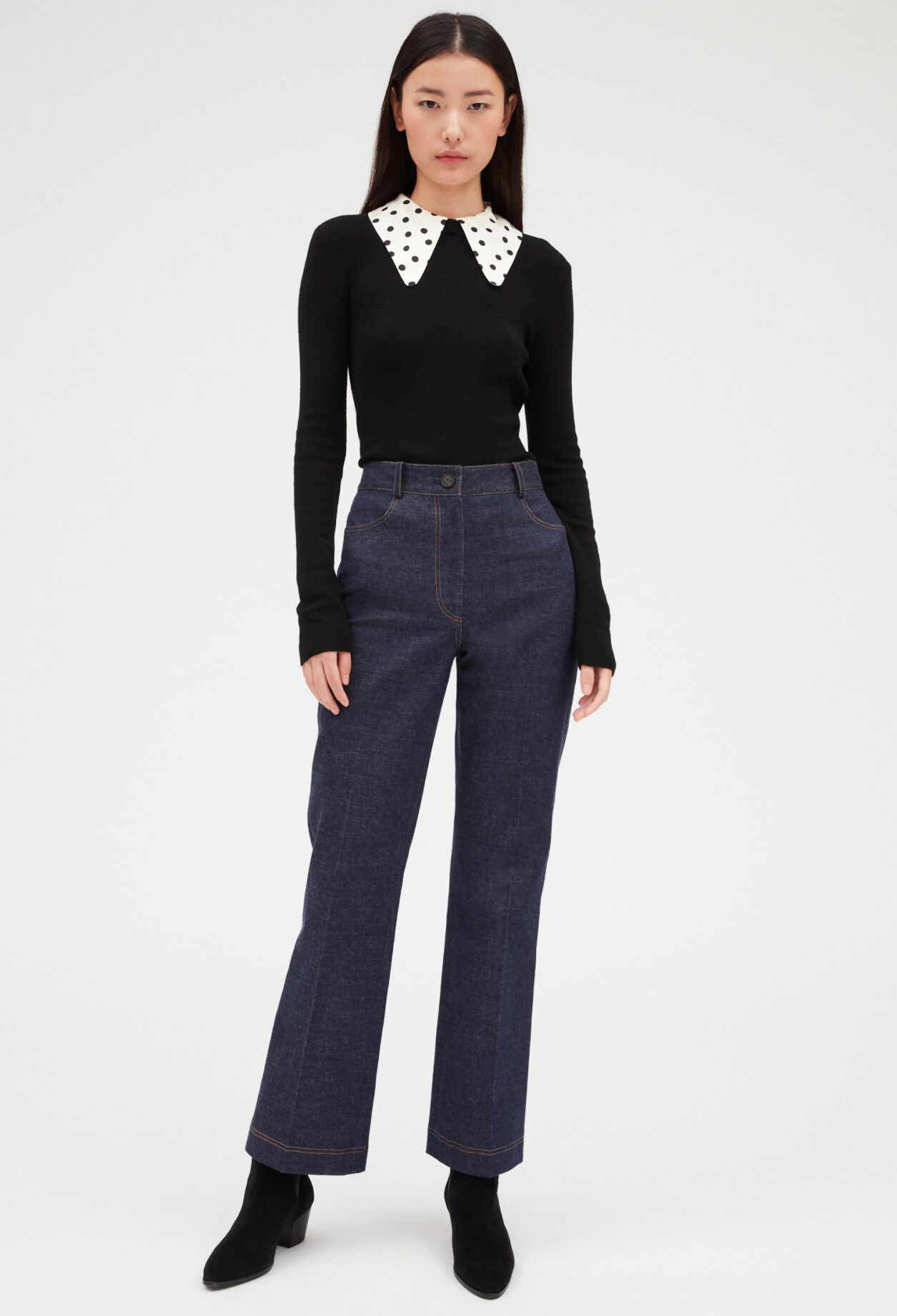 Two-tone jumper with removable collars | Claudie Pierlot