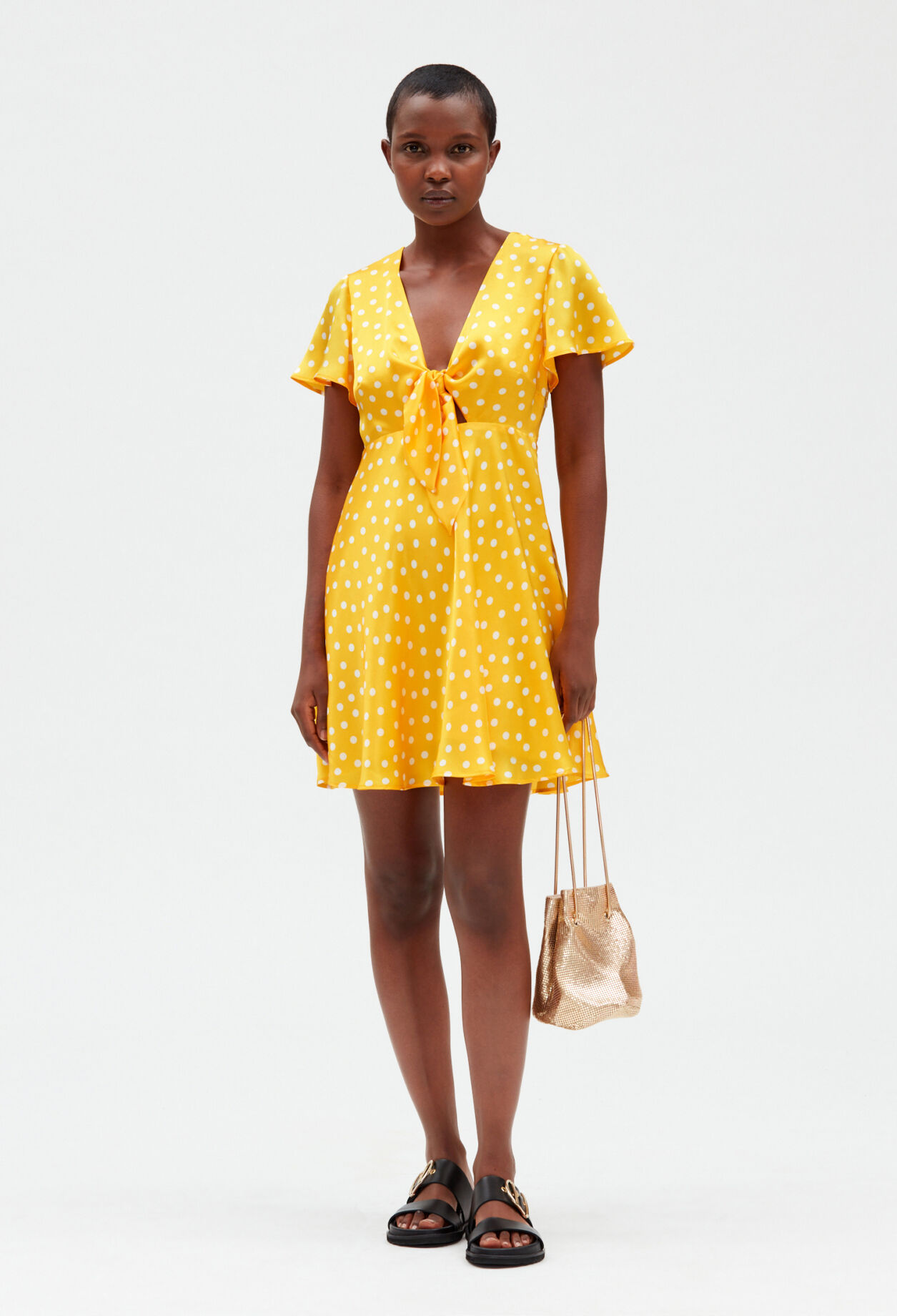 Mango yellow polka outlet dot dress