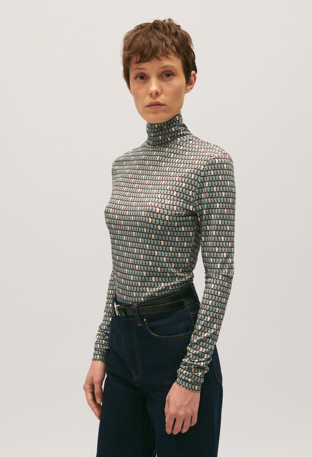 Long-sleeved patterned T-shirt | Claudie Pierlot
