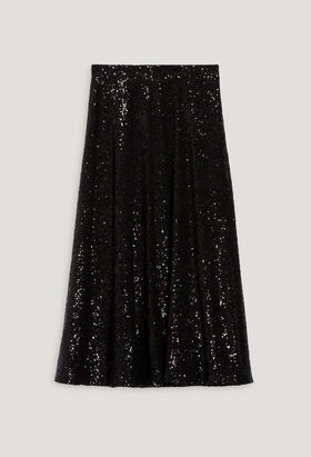Black midi skirt with sequins | Claudie Pierlot