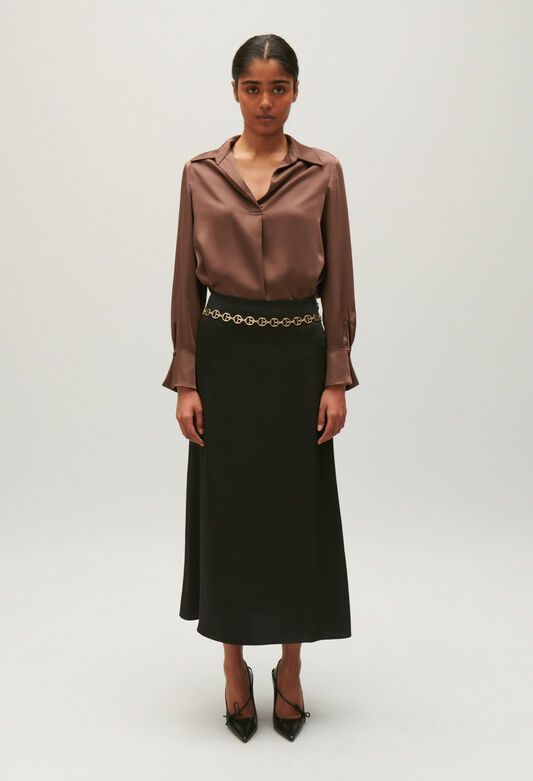 224SAPINE : Skirts & Shorts color BLACK