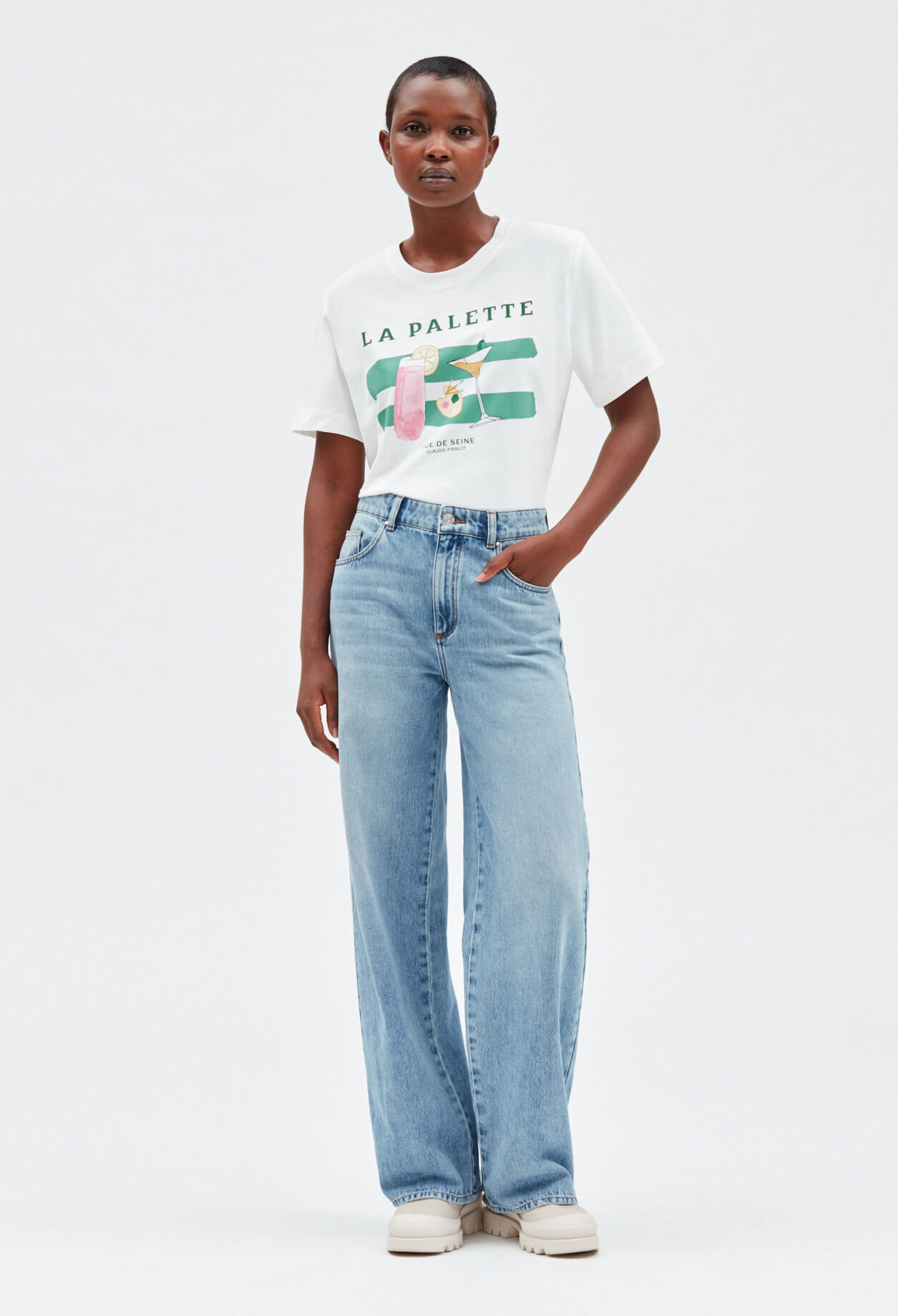 White La Palette T shirt Claudie Pierlot