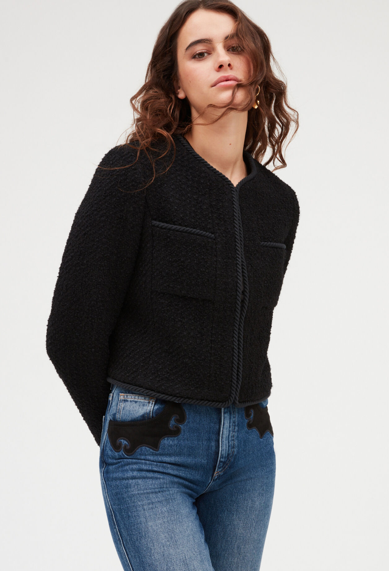 Dark sale tweed jacket
