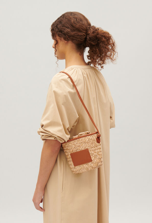 224ADRYANS : Baskets and summer bags color CAMEL