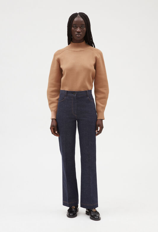223PAOLOCOURT : Jeans and Trousers color BRUT DENIM