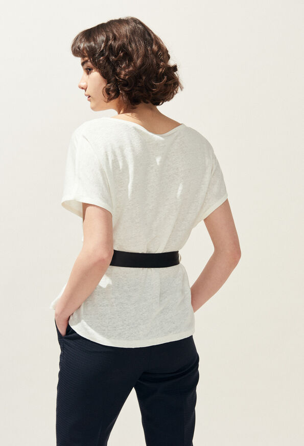 TELLINE TELLINE : Tops color Ecru