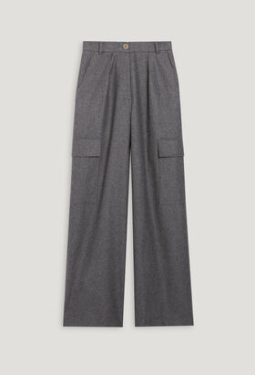 Light grey cargo trousers | Claudie Pierlot