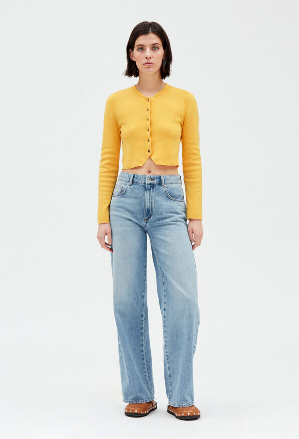223MAGNES : Knitwear & Cardigans color MIMOSA