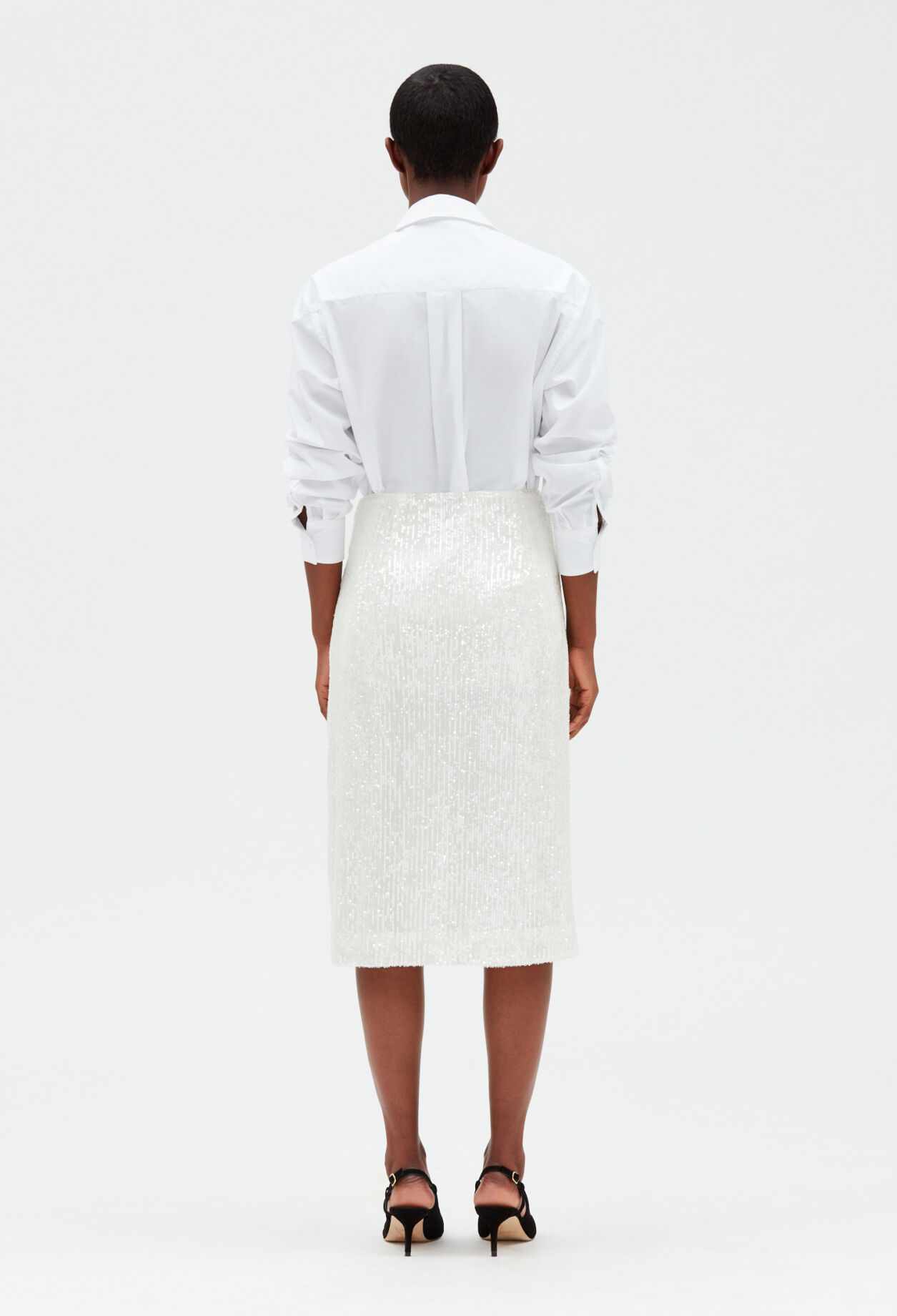Starlet Stretch Knee Length Sequin Skirt – DivaCatwalk.com