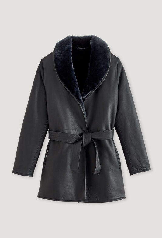 120FIDELE : Shearling color NAVY