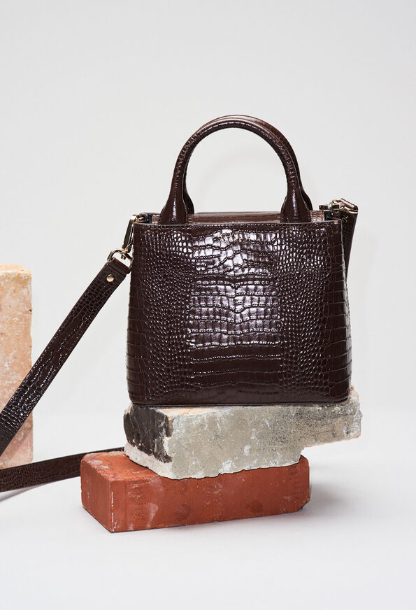 120ANOUCKSMALLREPTILECROCO 120ANOUCKSMALLREPTILECROCO : Tous les sacs couleur CHOCOLAT