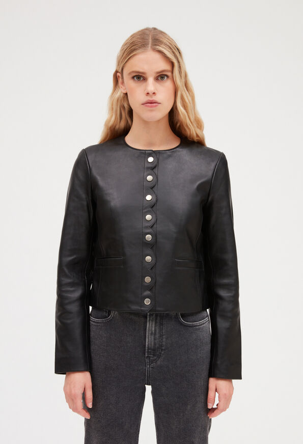 223CARVI : Coats & Jackets color BLACK