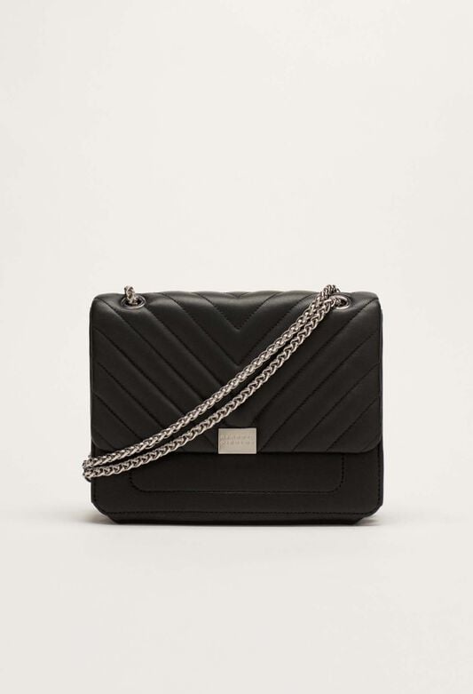 120ANGELAQUILT : Leather Bags color BLACK