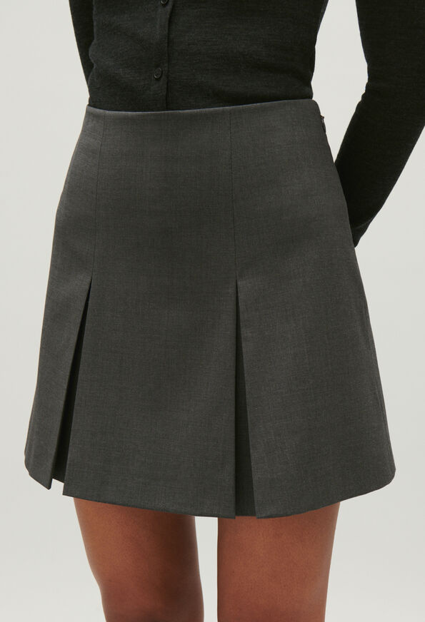 224SARAH : Short Skirts color MOTTLED GREY