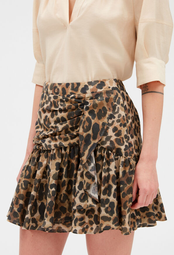 leopard skirt | Pierlot