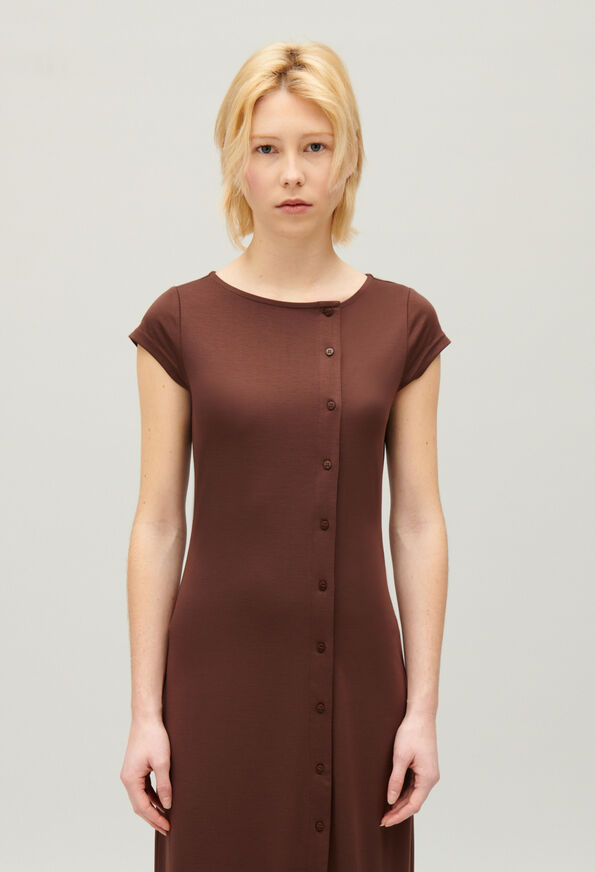 224TIMERICA : Long Dresses color BROWN