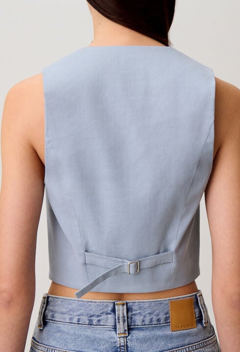 Tailored linen jacket