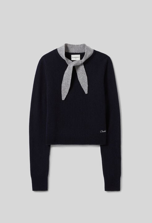 Scarf Collar Jumper