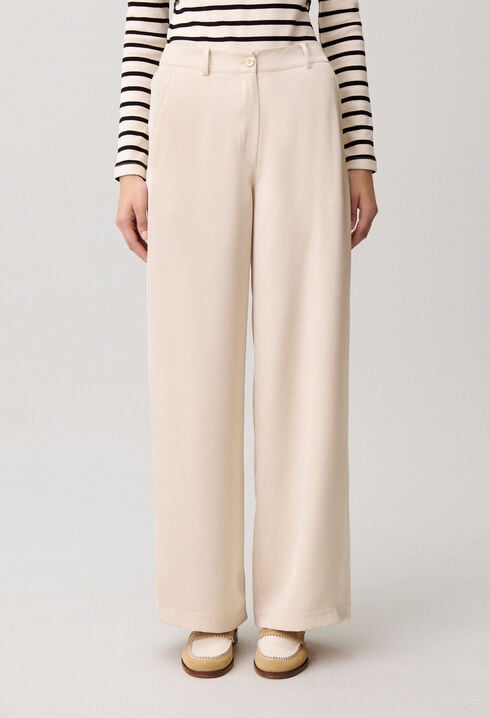 Satin trousers