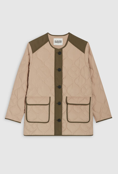 Two-tone down jacket