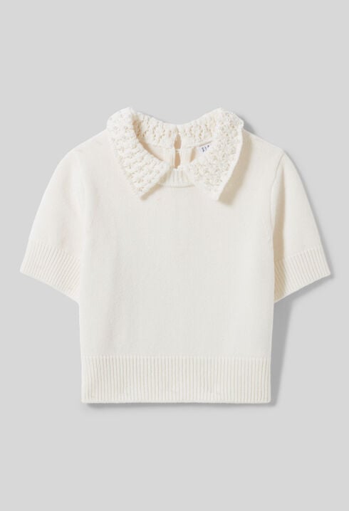Short knitted top