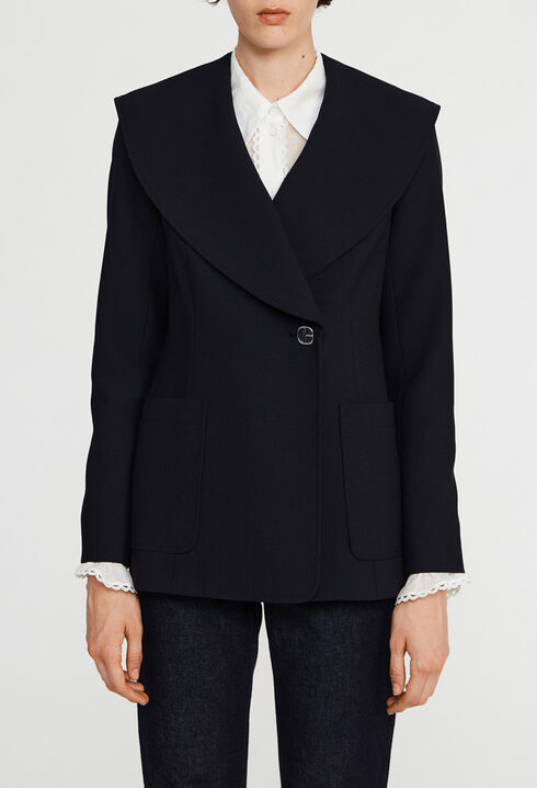 Veste &agrave; col marin