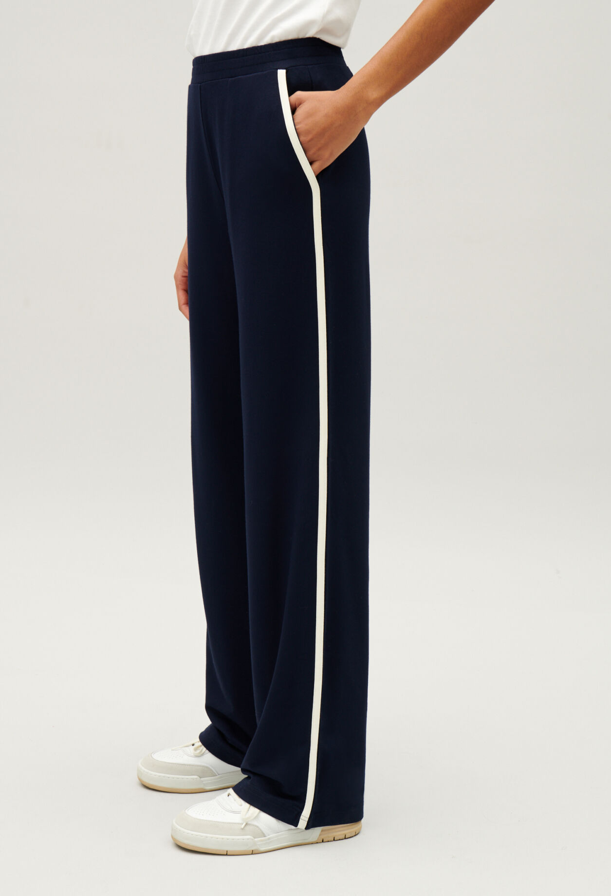 Navy sports trousers store