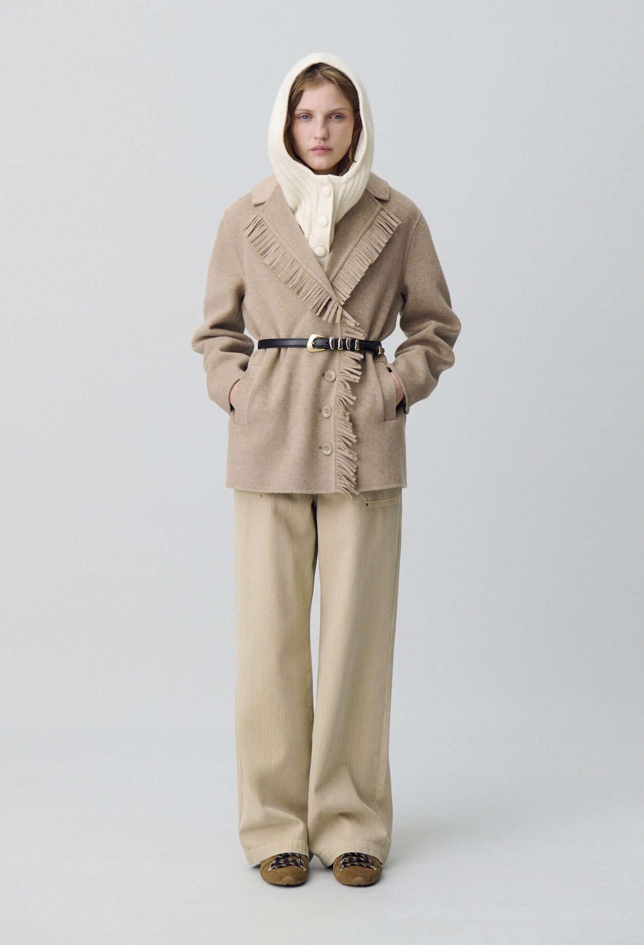 claudie pierlot ムートン　ファーコート claudie pierlot ムートン ファーコート