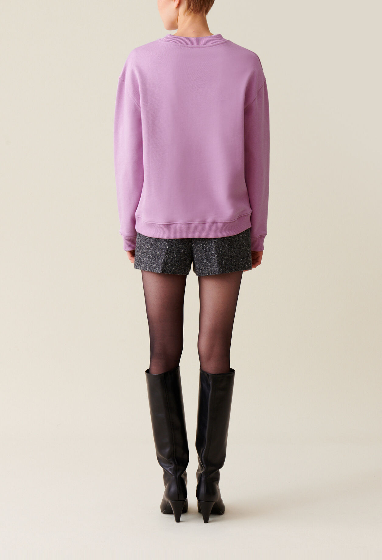 Oversized Claudie Print Sweatshirt