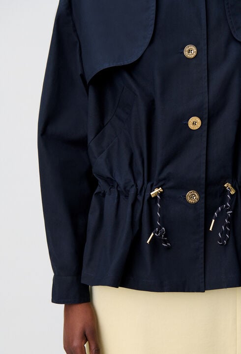 Waxed gabardine jacket