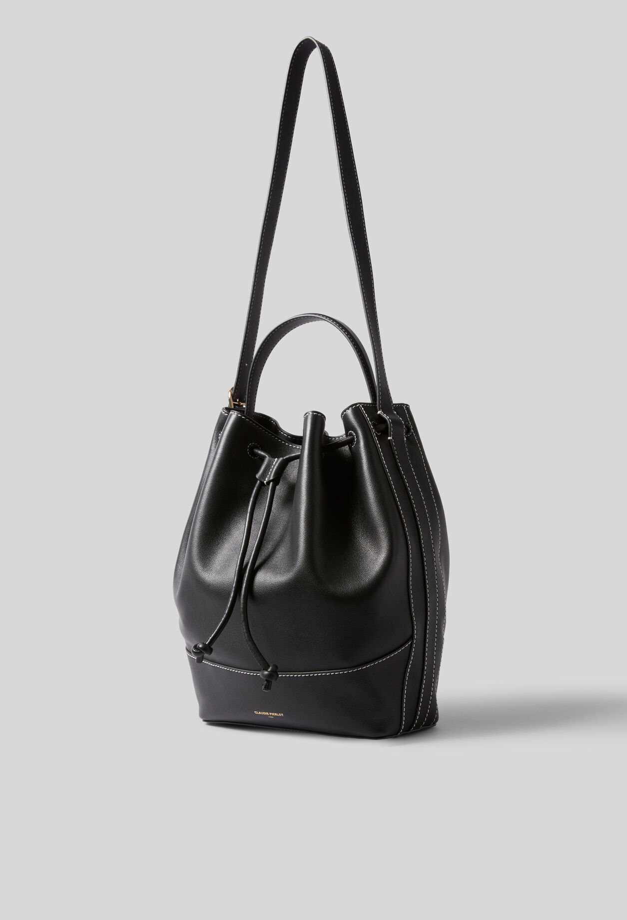 Large Leather Bucket Bag