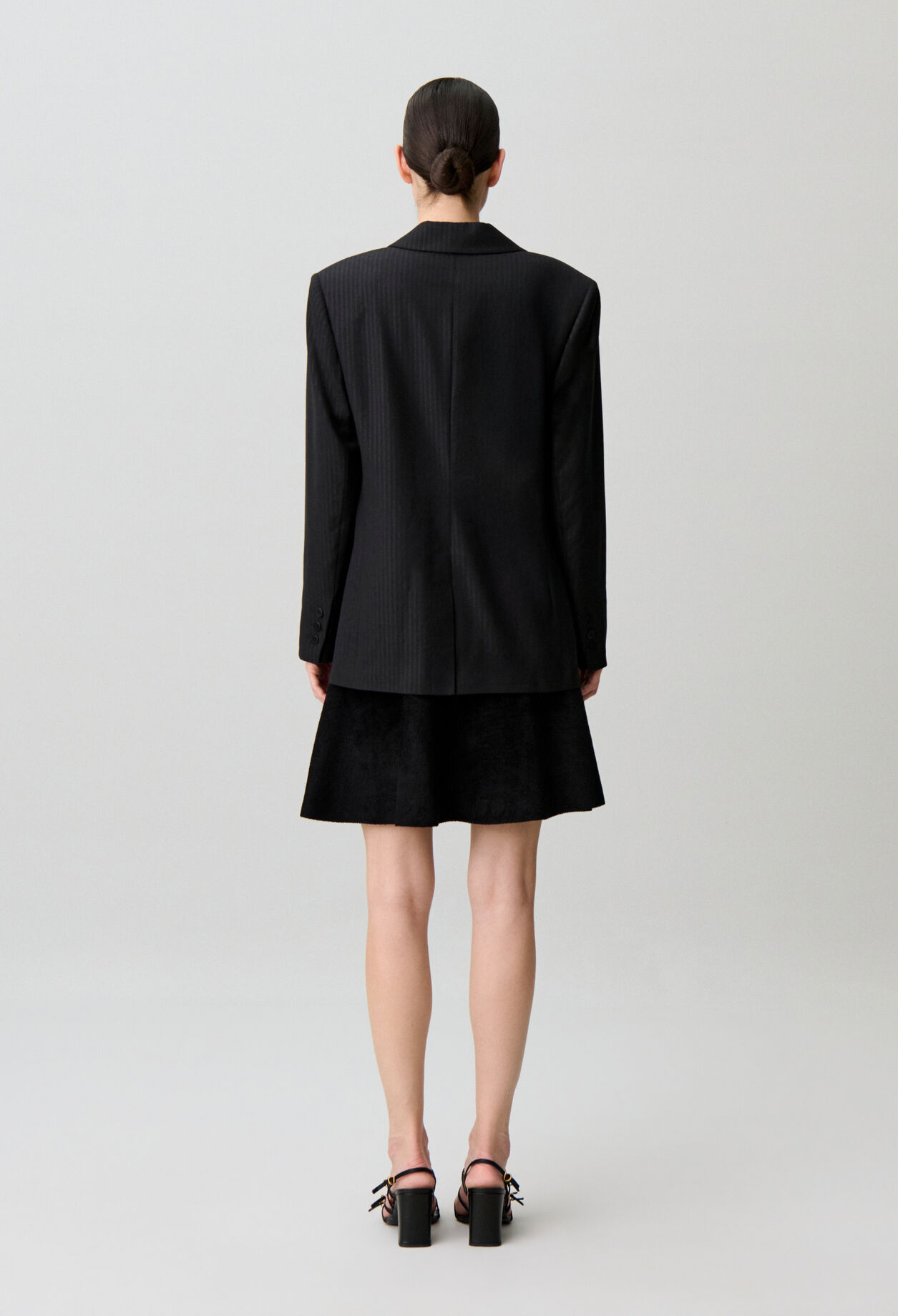 Sparkling striped straight jacket