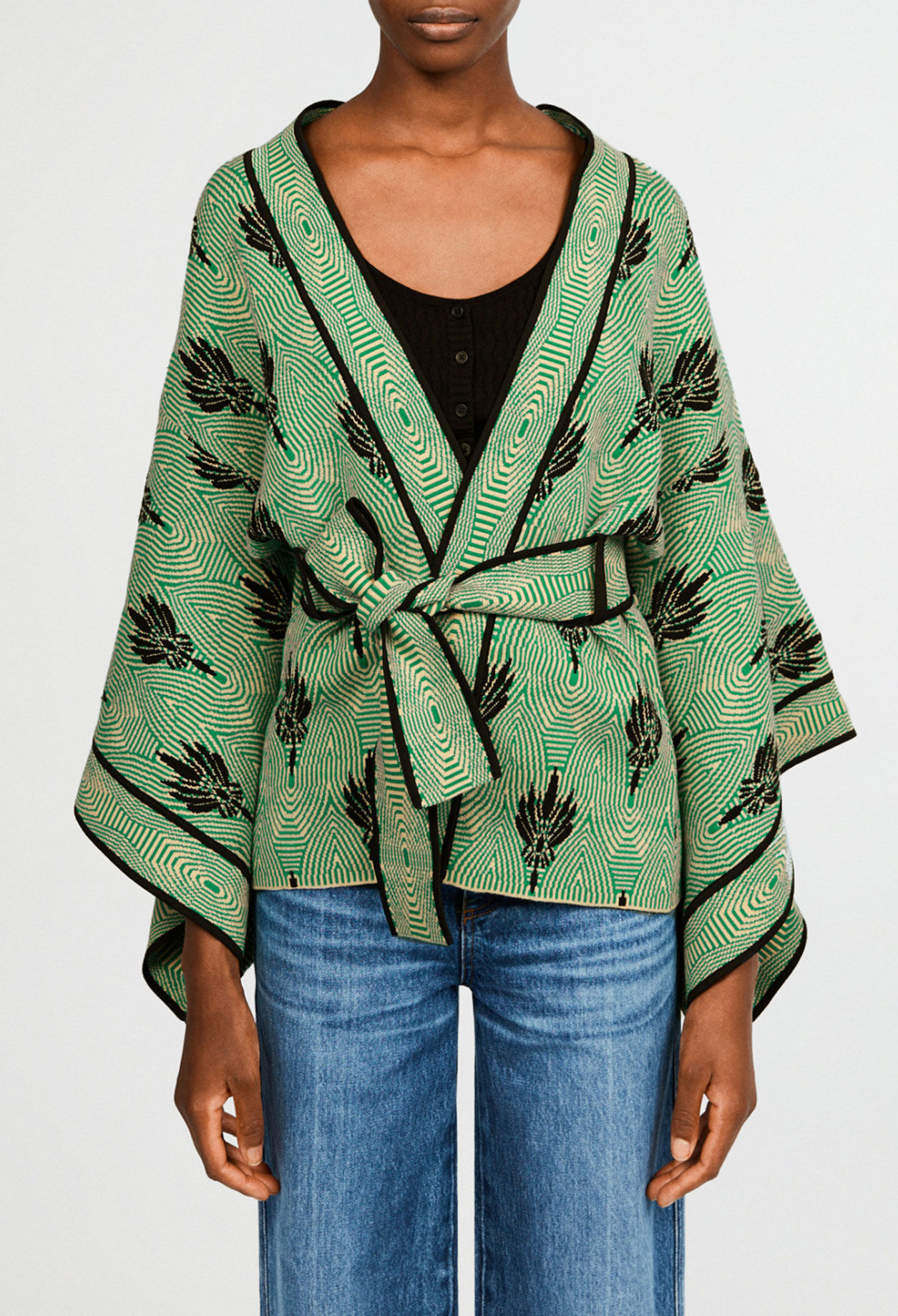 Kimono-style cardigan
