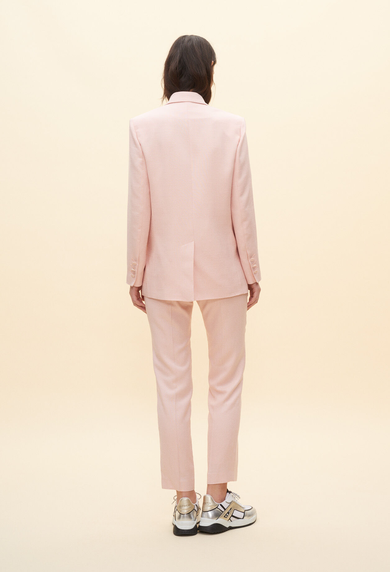 Pink suit jacket