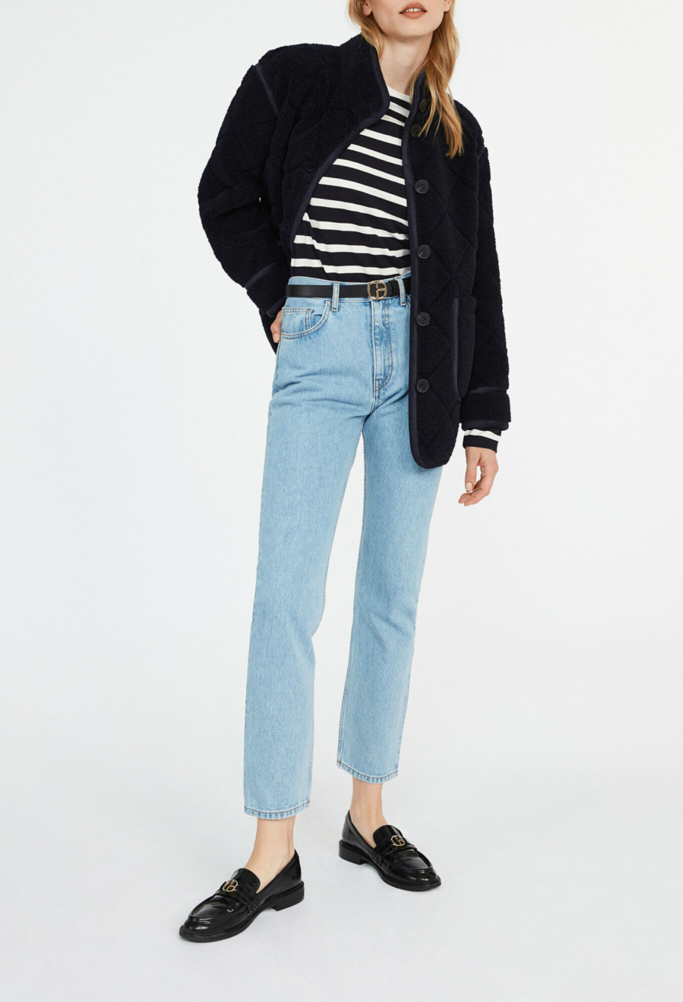 Manteau effet peau lainee for women Claudie Pierlot