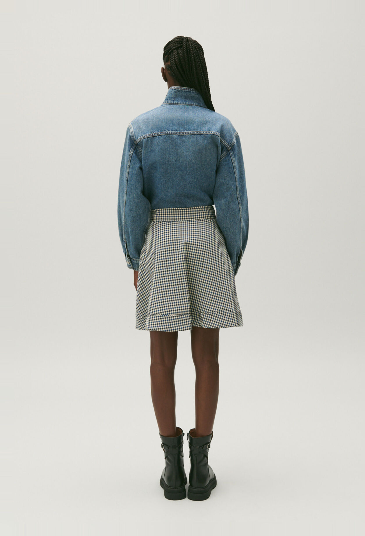 Checked skirt
