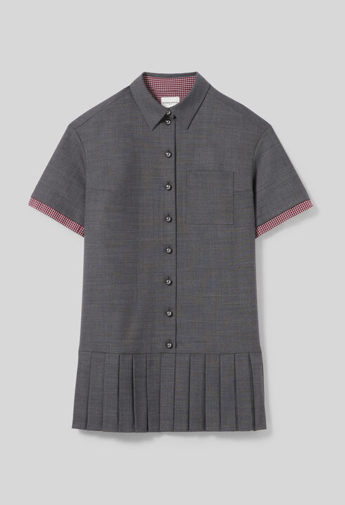 Pleated Mini Dress