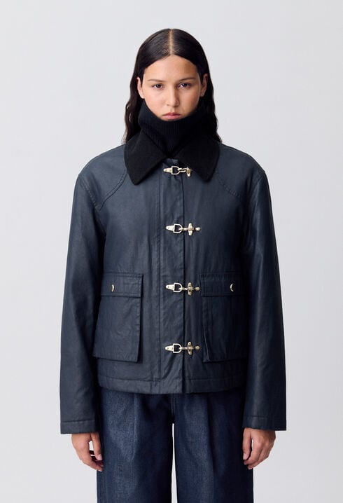 Waxed Short Parka