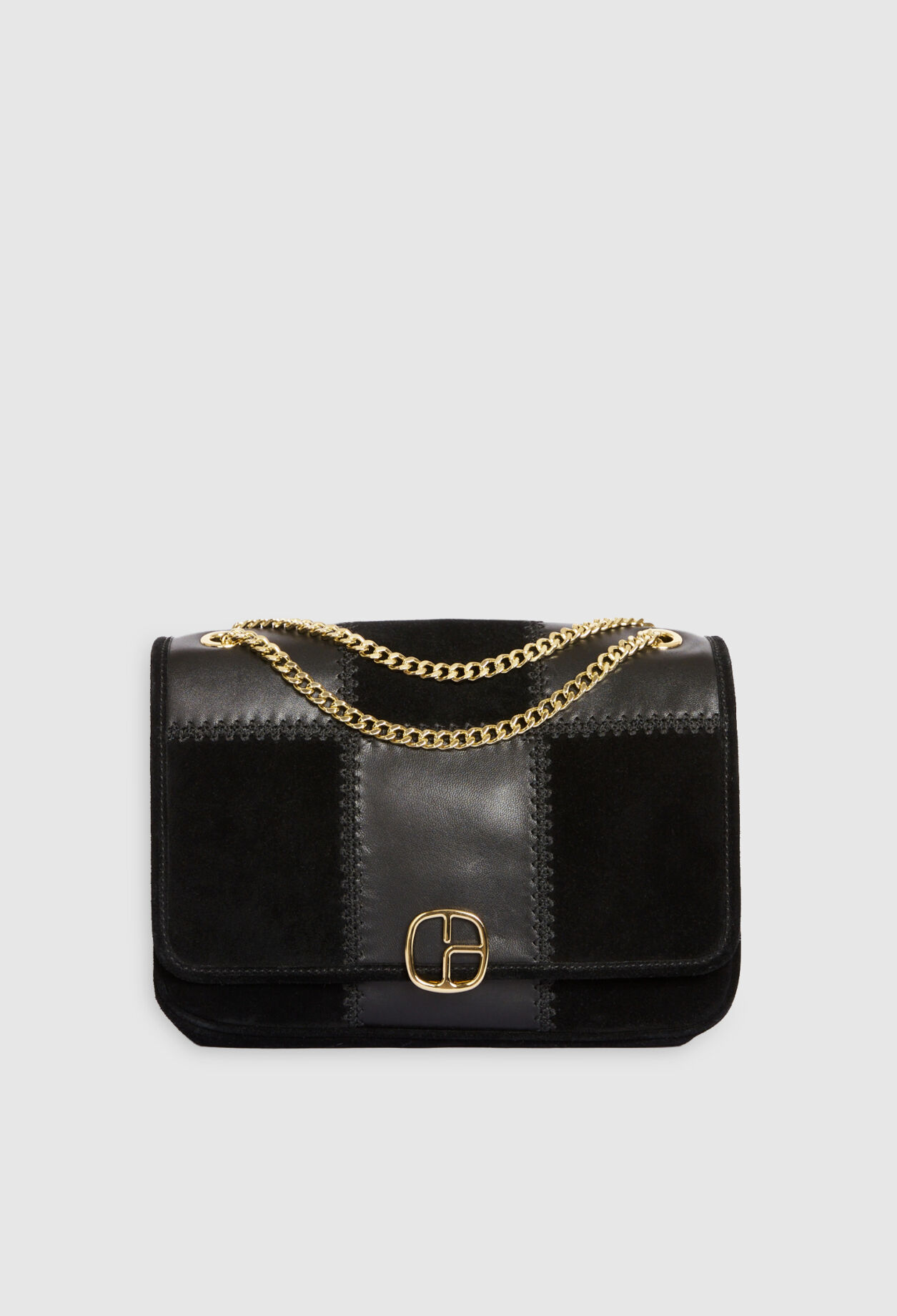 Black leather Angelo bag for women Claudie Pierlot