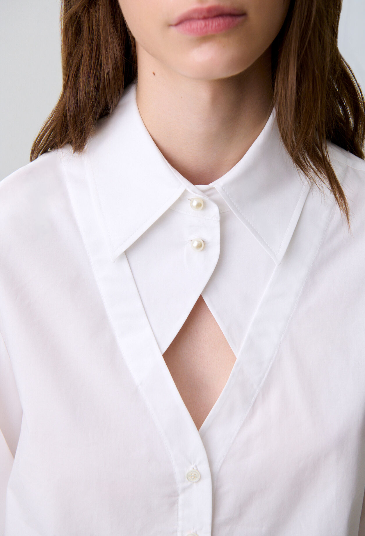 Cotton poplin shirt