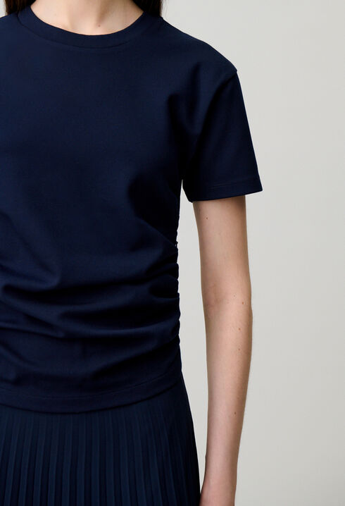 Trompe-l'&oelig;il bi-material dress