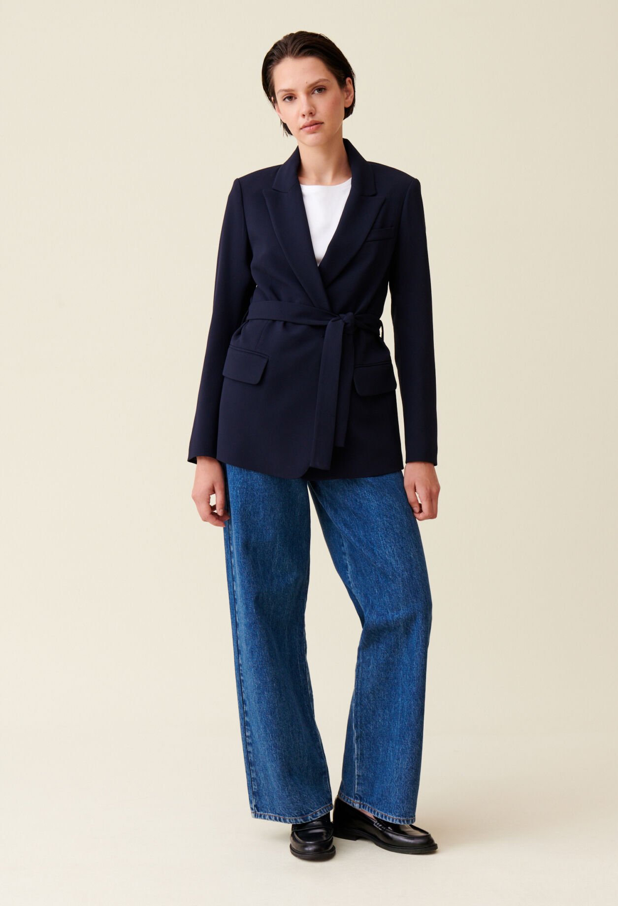 Dark blue suit jacket best sale